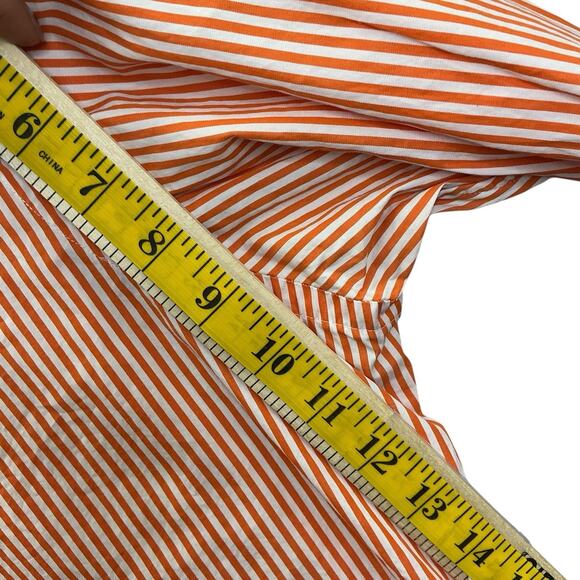 Ralph Lauren Dress Shirt Men's XL Classic Fit Orange Stripe Button Down - Picture 8 of 12